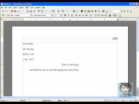 how to set mla format