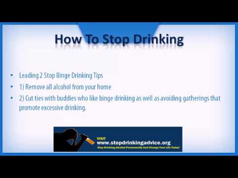 how to stop a drinking binge