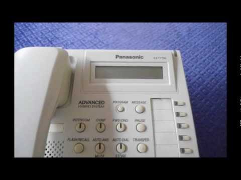 how to set time on panasonic kx-t7730