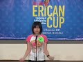 Erican Cup - Shirlyn Sim Xu Ling (Erican Kulai) Erican Cup - Shirlyn Sim Xu Ling (Erican Kulai)