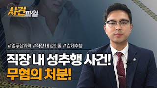 업무상 위력에 의한 성추행사건 무혐의 처분