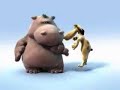 hipopotamo y perro cantando
