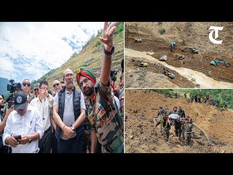 Rescue operation continue at landslide site in Manipur; Chief Minister N Biren Singh visits the spot