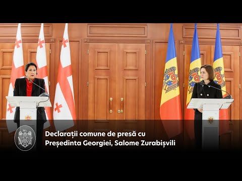Declarația de presă a Președintei Maia Sandu după întrevederea cu Președinta Georgiei, Salome Zurabișvili