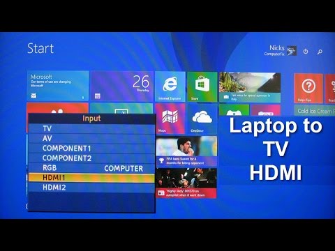 how to connect laptop to tv w hdmi