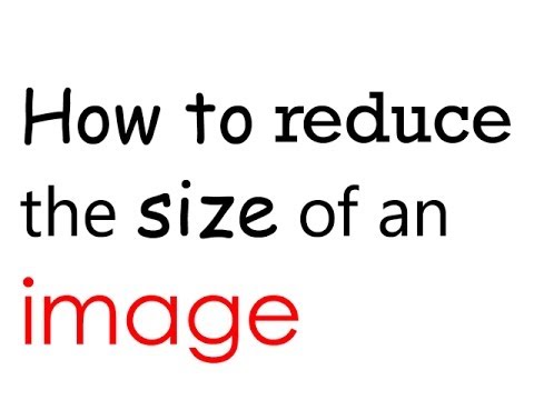 how to reduce quality of picture