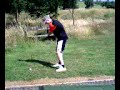 Luke trying for hole in one