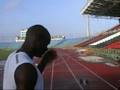 ASAFA POWELL PREPARES FOR SPRINTING