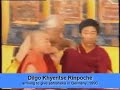 Dilgo Khyentse Rinpoche arriving for abhisheka Dilgo Khyentse Rinpoche arriving for abhisheka
