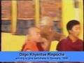 Dilgo Khyentse Rinpoche arriving for abhisheka