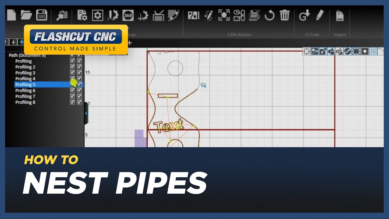 How to Nest Pipes - FlashCut CAD/CAM/CNC Software