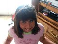 3 year old Kassie is going to kick the Monsters ask