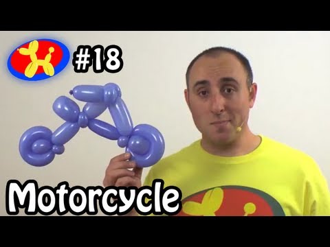 Balloon - How to make a balloon Motorcycle / Bicycle For more balloon animal instructions, go to http://www.balloon-animals.com/catalog/ If you would like to buy the b...