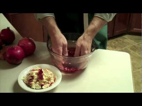 how to open pomegranate