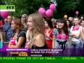 Moscow girls run glamorous race