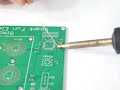Soldering a surface mount crystal