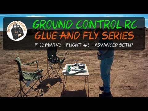 Testing our New Glue & Fly Series F-22 Mini V2 with the KingKong/LDARC 2205 2300kv Motor from Banggood