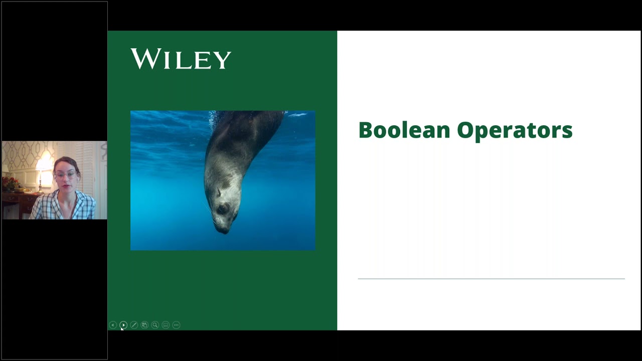 Using Boolean Operators and Advanced Search Techniques with Wiley Journals