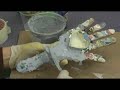 Making Hand Mirrors : Grouting Mosaic Tiles for a Hand Mirror