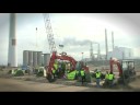 Actieclip bij bouwplaats E.ON kolencentrale