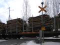 Finnish freight train 3475 passed Särkkä level crossing