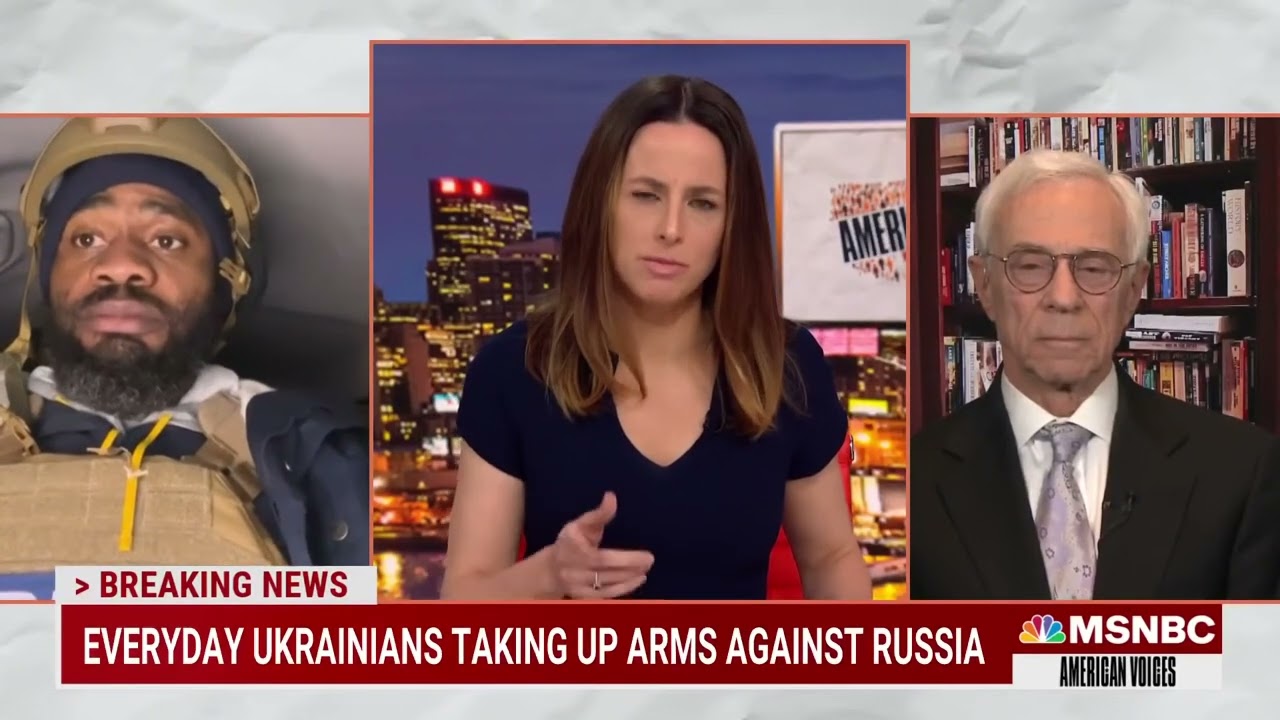 Journalist Terrell J. Starr Speaks with MSNBC about Ukrainians Taking Up Arms Against Invaders