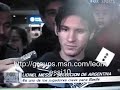 Entrevista sobre la copa america a Messi