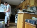 andre making breakfast