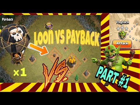 Balloon vs payback in single attack !..clash of clans.