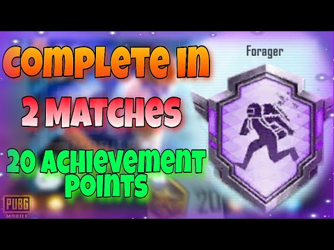 Easy To Complete Forager Achievement in PUBG Mobile | How to Complete forager achievement in PUBG