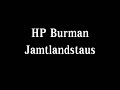 HP Burman Jamtlandstaus