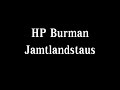HP Burman Jamtlandstaus