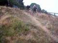 climb up hill at back of house on a ktm