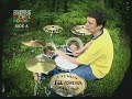 Michael Gondry drumming at home