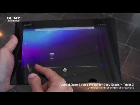 AOSP for Xperia Tablet Z from Sony
