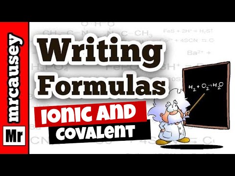 how to write chemical formulas