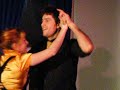 Two couples dancing a 