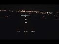 CRJ night landing from cockpit with comm
