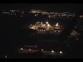 CRJ night landing from cockpit with comm