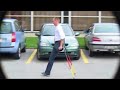 onelegged man on crutches