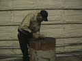 working on boiler for corn burner.