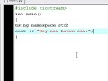 C++ Tutorial - 2 - The Basic Syntax and Functions C++ Tutorial - 2 - The Basic Syntax and Functions