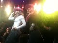 Girls in the Pink Cowboy Hats on Stage with Springsteen in Nashville 18 Nov 2009