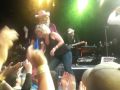 Girls in the Pink Cowboy Hats on Stage with Springsteen in Nashville 18 Nov 2009
