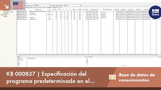 KB 000837 | Especificación del programa predeterminado en el administrador de proyectos