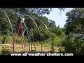 30x30 portable garage frame kit installation in Connecticut
