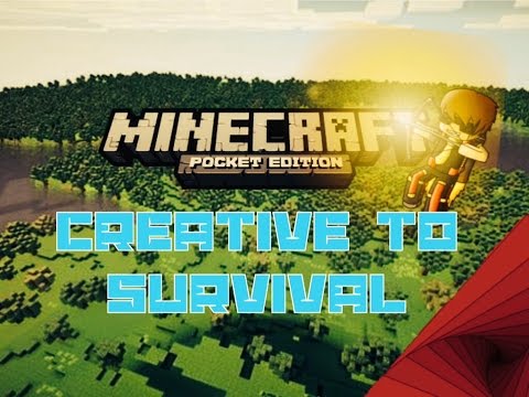 how to turn creative to survival minecraft