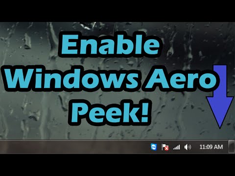 how to enable aero peek