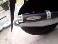 Techingas exhaust with burnt wadding :)