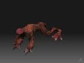 zbrush resident evil licker 3d model